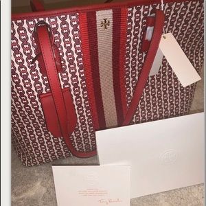 Tory Burch Red Large Tote